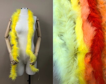 Marabou Feather Boas, Comes in Yellows & Oranges, Prop Boas, Costume Boa, Soft Boas, Bachelorette Accessories, Vintage Boas