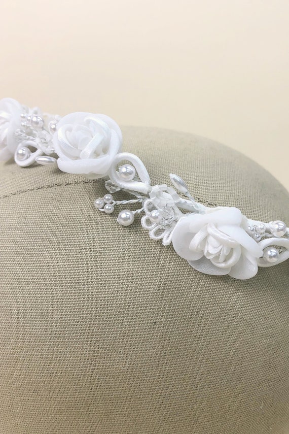 White Halo Crown/First Communion Halo, Vintage Co… - image 7