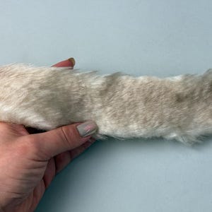 2 Inch Wide Beige and Brown Tips Faux Fur Trims, Soft and Smooth Textures, Neutral Color Trims, Vintage Faux Fur Trim, Sewing, DIY Craft