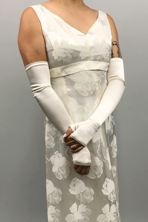 Viola Fingerless Opera Gloves, Late 1970s Early 1980s… Gem