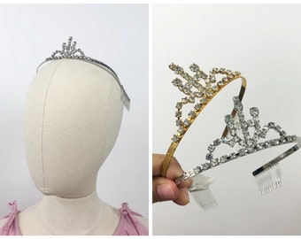 Vintage Trident Design Tiara, Comes in Silver or Gold, Vintage Accessories, Wedding Bridal Tiara, Prom Accessories