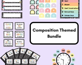Composition Themed Classroom Bundle