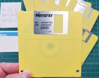 Vintage Floppy Disks - Diskettes - Set of 10 Vintage Floppy Disks