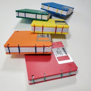 Floppy Disk Notebook - Vintage Computer Disc Journal - Choose Your Color!