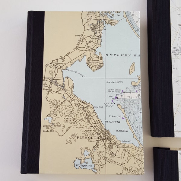 Adventure Journal - diario di viaggio di carta nautica dell'annata di Cape Cod - tasca Journal - festa del papà regalo - regalo di laurea