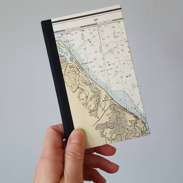 SALE - Adventure Journal - Cape Cod Vintage Nautical Map Travel Journal - Pocket Journal - Graduation Gift - Father's Day Gift