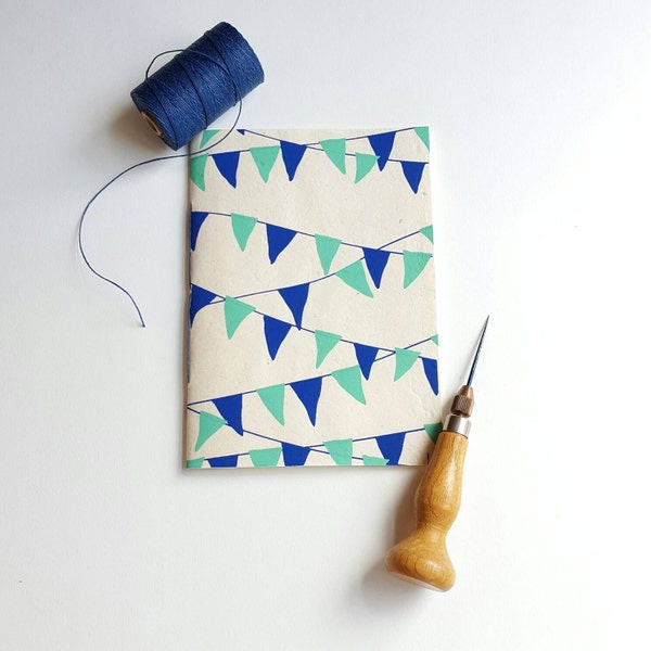 Gagliardetti Notebook - Pennant Banner - Pocket Notebook - Jotter - triangoli - diario