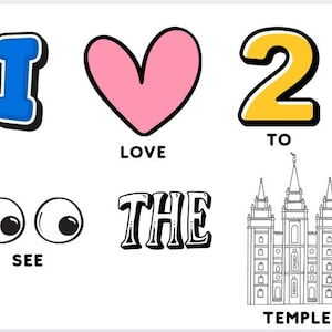 I Love to See the Temple Visual with Lyrics