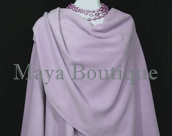 Lilac Cashmere Cape Ruana Wrap Coat by Maya Matazaro Made in USA