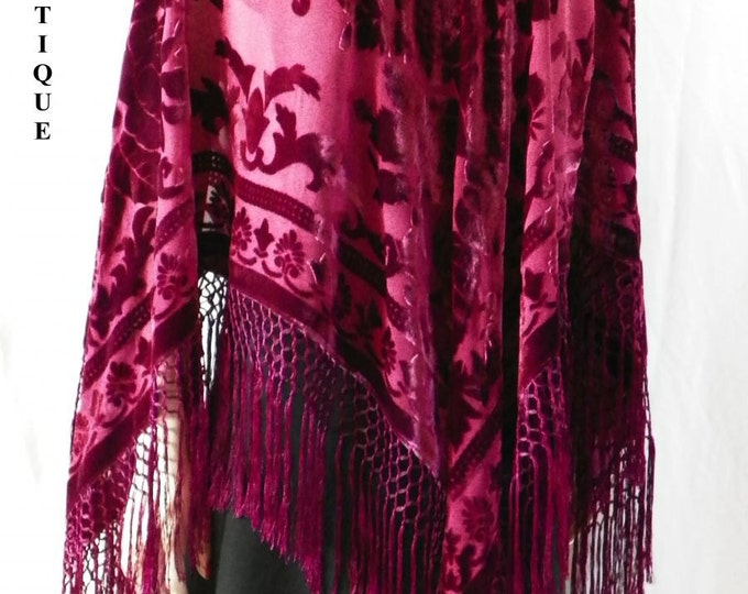 Maya Matazaro Burnout Velvet Poncho Featured On Today Show & Worn By Bobbie Thomas