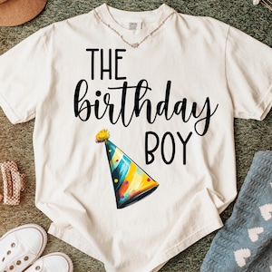 Birthday Boy PNG Trendy Birthday Boy Shirt The Birthday Boy Sublimation Cute Birthday Shirt for Boys It’s My Birthday Png First Birthday Png