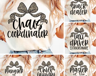 Mom PNG Bundle Chaos Coordinator Png Funny Mothers Day Png Sublimation Mom Life Png Mom Quotes Trendy Mama Digital Png Design for Mothers