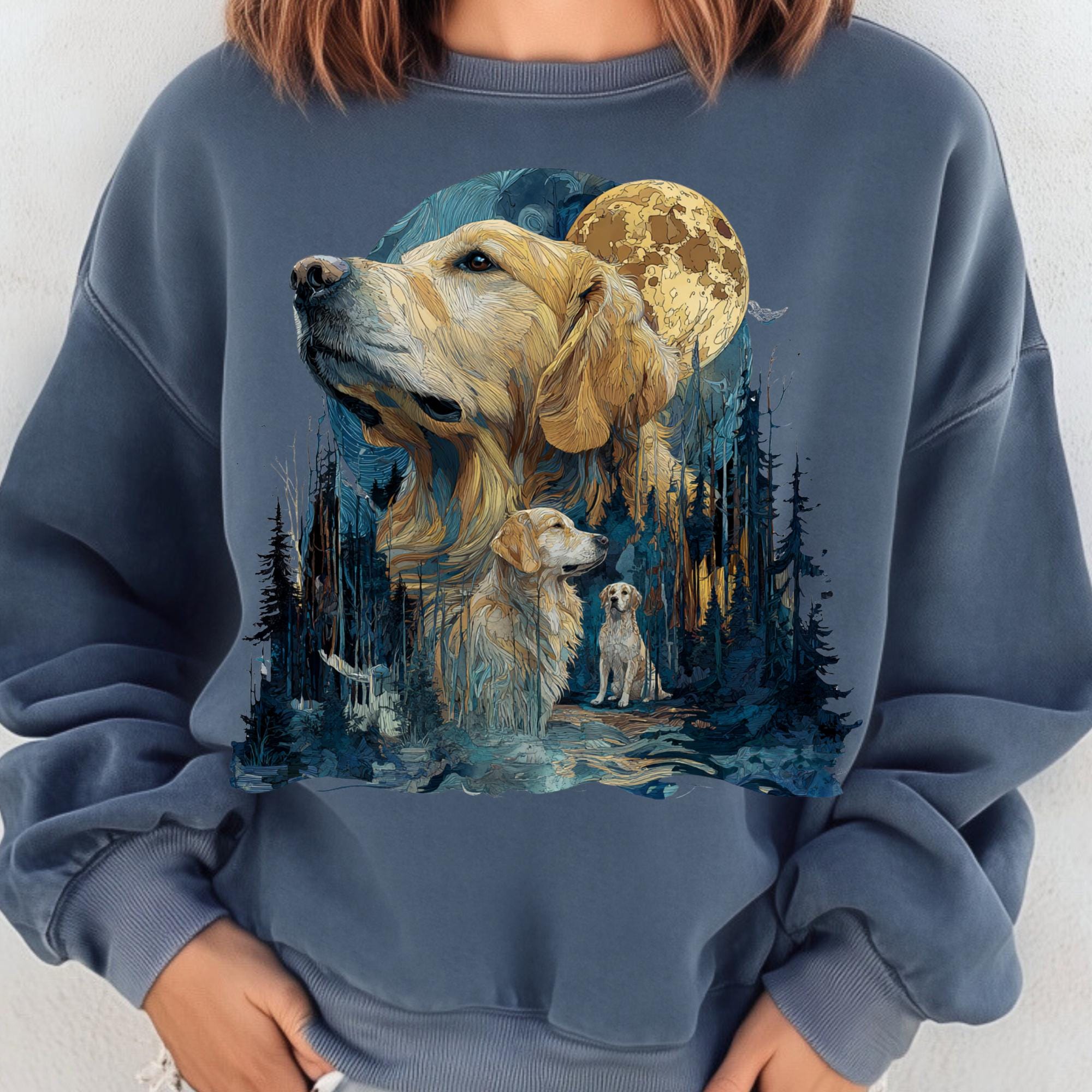 Vintage Golden Retriever PNG 90s Graphic Style Golden Sublimation ...