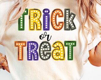 Halloween Trick or Treat PNG Halloween Png Girly Halloween png Autumn Png Trick or Treat Png Cute Trick or Treat Digital Download Fall Png