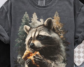 Vintage Raccoon PNG 90s Graphic Style Forest Animals Sublimation Grunge Retro Wildlife Raccoon Faded Png Nature Shirt Design Printable 2000s
