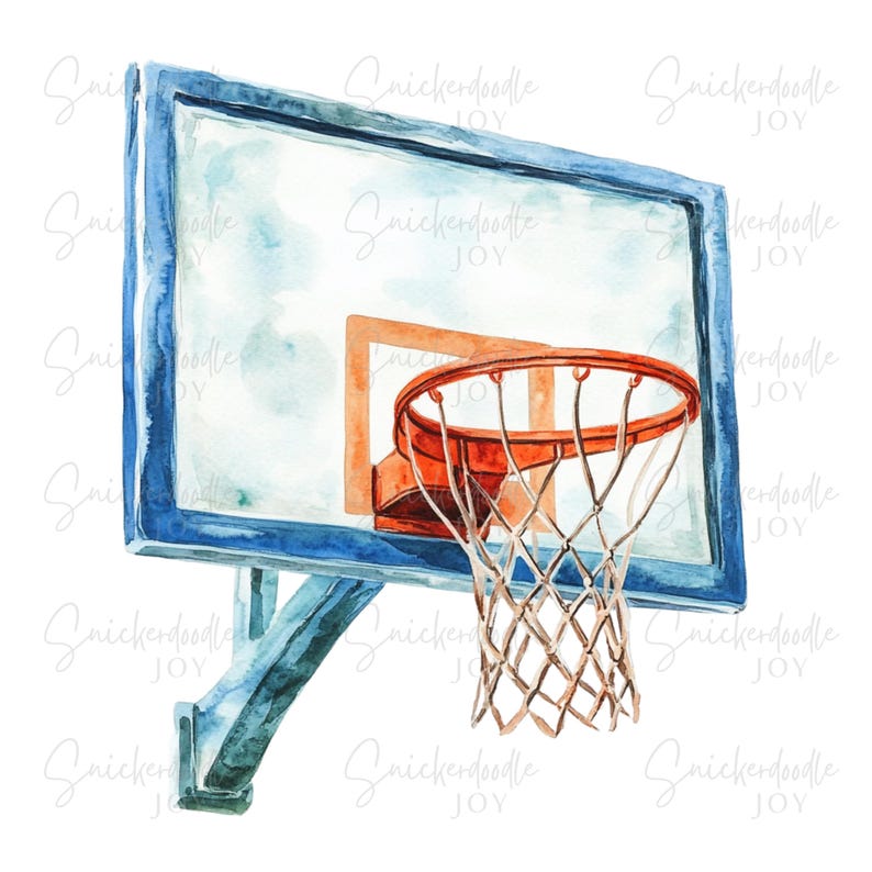 12 Watercolor Basketball Clipart Sports Clip Art Basketball Lover ...