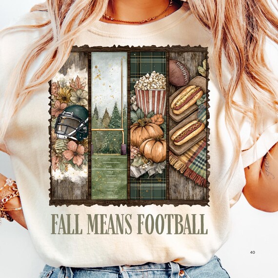 Fall Football PNG Football Game Day Shirt Design Autumn Brushstroke Sublimation Football Lover Png Football Mama png Fall Means Football Png