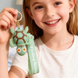 Custom Name Finding Nemo Keychain, Backpack Charm, Birthday Gift for Kids, Back to School Graduation Present, Party Favor