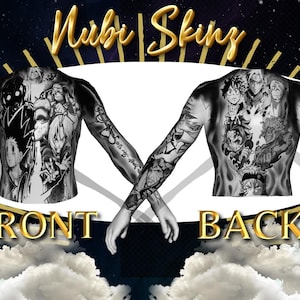 SHOUNEN Premade Male Torso Body Tattoo | FiveM GTA 5 | Instant Body Hair File Digital Download