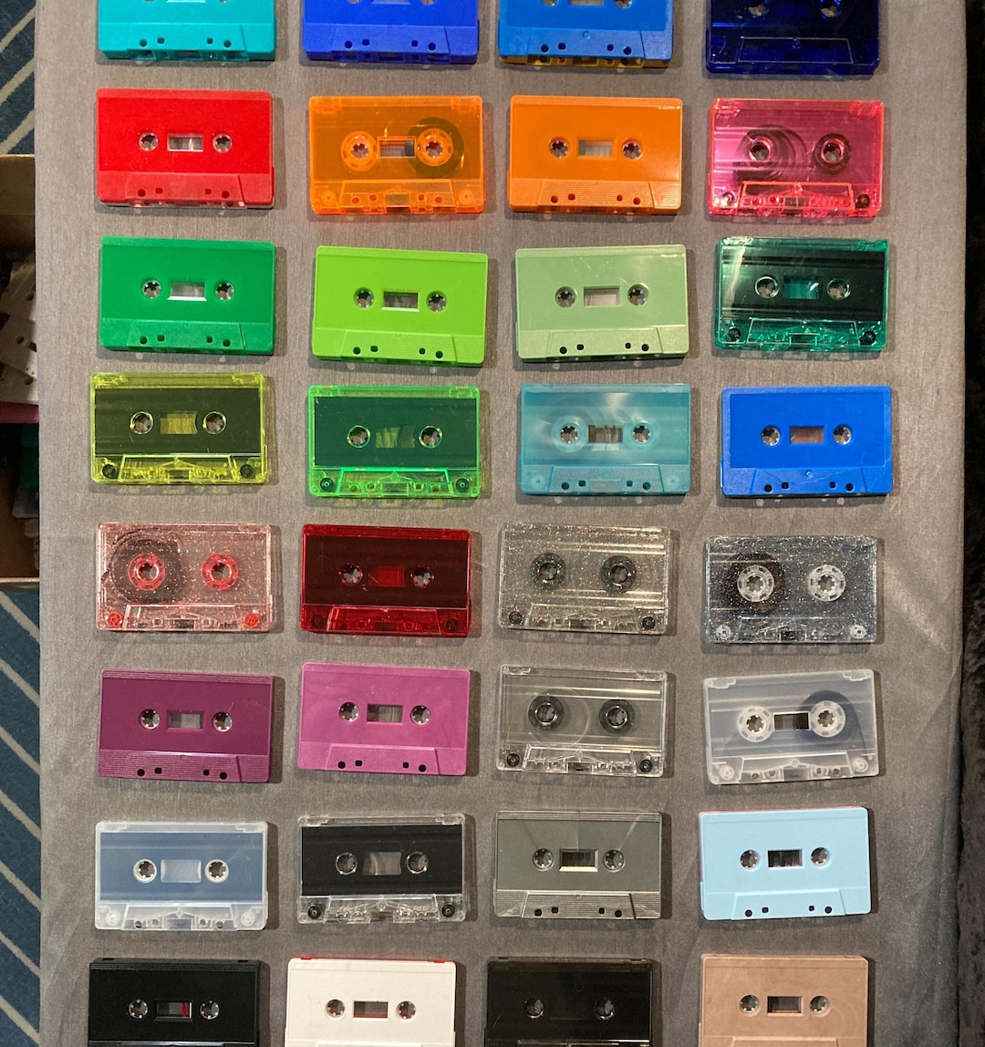 32 Colorful Crafting Cassette Tapes for Arts & Crafts: Craft Supply ...