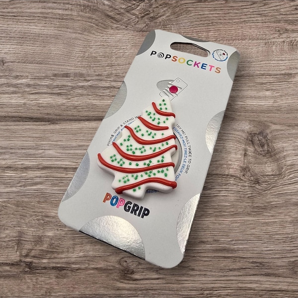 Julgranstårta Telefongrepp: 3D-tryckt eller harts - Personligt Pop Grip