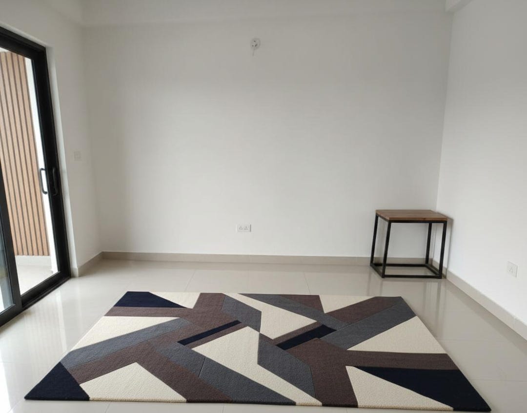 Jigsaw Abstract Block Pattern Rug Hand-tufted Wool Rug: Modern Geometric Abstract Block Pattern - Etsy