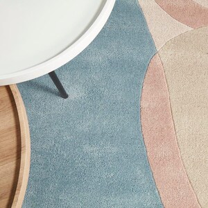Melting Rug Carpet Tufted Brown White carpet, Woolen carpet , Custom Carpet for floor wall, Thick pile carpet