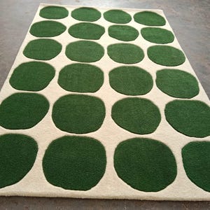 Melting Rug Carpet Tufted Brown White carpet, Woolen carpet , Custom Carpet for floor wall, Thick pile carpet