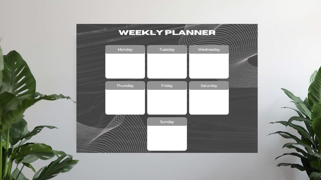 Minimal Weekly Planner Printable | Undated Weekly Productivity Planner ...
