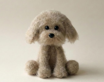 Crochet Dog Pattern – Amigurumi Fluffy Puppy Plush Toy PDF, Easy Crochet Tutorial