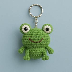Frog Keychain Crochet Pattern PDF | Cute Amigurumi PDF Tutorial