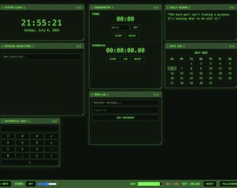 Retro Terminal Desktop