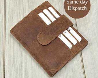 Personalized Leather Wallet: Custom Engraved, Valentines Gift