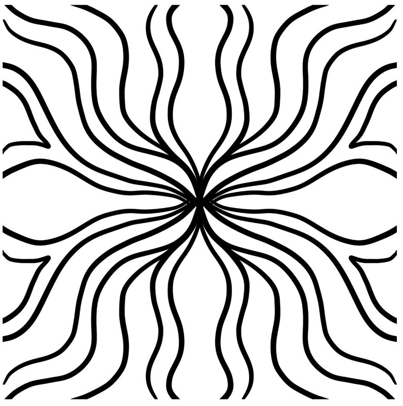 Wavy Pattern For Coloring In Coloring Book Page | Printable Art | Wavy Lines to Color In - Etsy