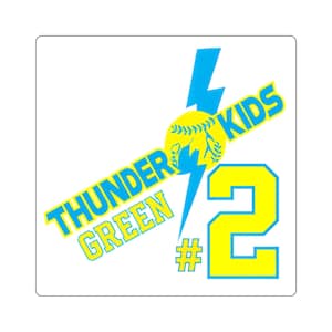 Customizable Softball and Baseball Square Stickers - Sports Team Merchandise, Personalized Decals, Team Spirit Stickers, Coach Gift, Sports