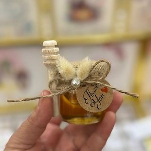 Personalized Mini Honey Jar Favors – Rustic Wedding, Baby Shower, Baptism, Birthday Party Thank You Gift