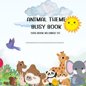 Chinese Animal Vocabulary Busy Book | Preschool Mandarin Learning Printable | PDF Digital Download