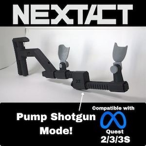 VR Gunstock for Quest 2/3/3S, With Pump Action | NexTact XT