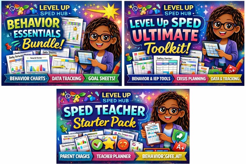 Level UP Daily Behavior Tracker for SPED (printable PDF) - Etsy