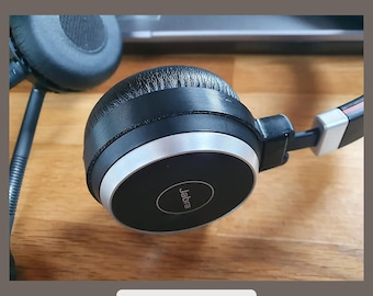 Soporte de reparación para la articulación rota de los auriculares Jabra Evolve 65 (con y sin micrófono) - Negro