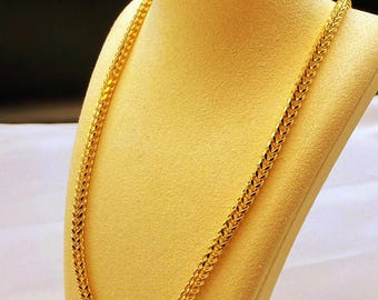 Damen & Herren Figaro Kette Halskette 585 Gold 14K Gelbgold Massiv 50