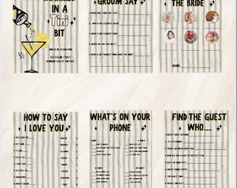 Married in a TINI bit Bridal Shower Games