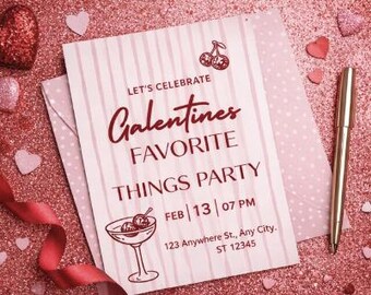 Editable Galentine's Day Invitation (Digital Download)