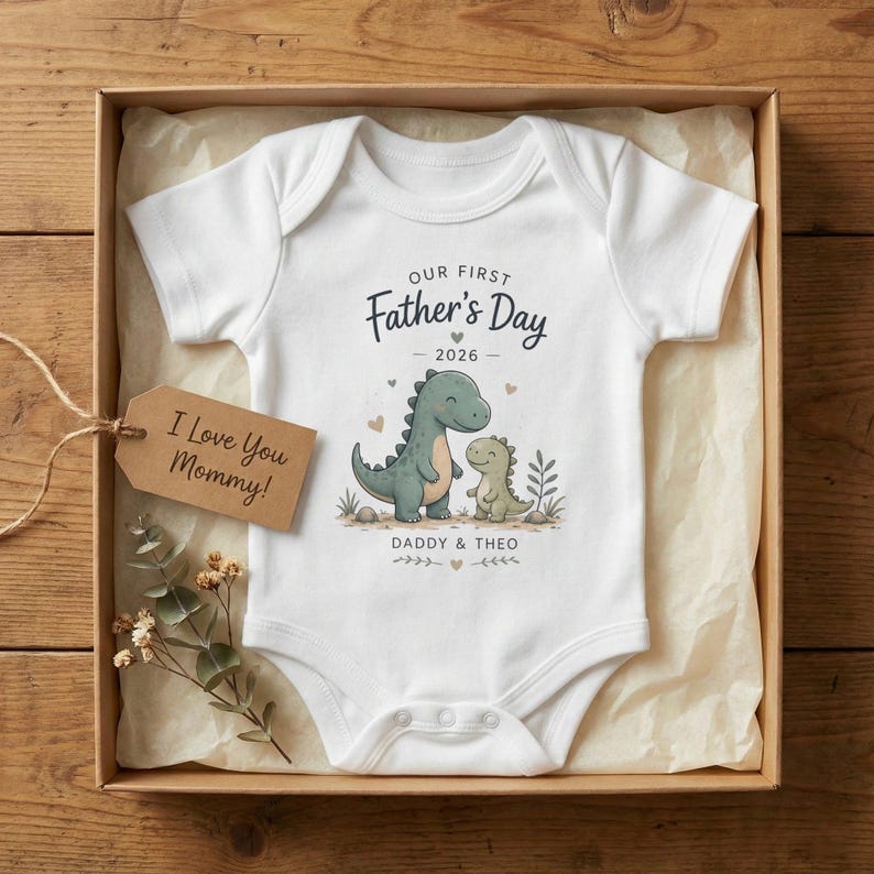 first fathers day matching set baby bodysuit product photo