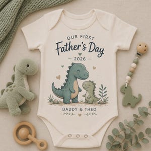 first fathers day matching set baby bodysuit product photo