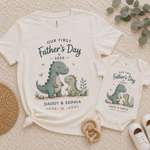 first fathers day matching set baby bodysuit product photo