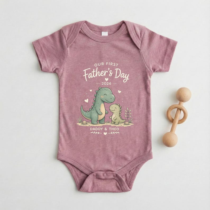first fathers day matching set baby bodysuit product photo