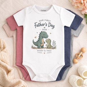 first fathers day matching set baby bodysuit styled product photo