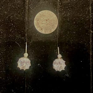 Orecchini pendenti in cristallo Joan Rivers / Glamour vintage / Dichiarazione iconica