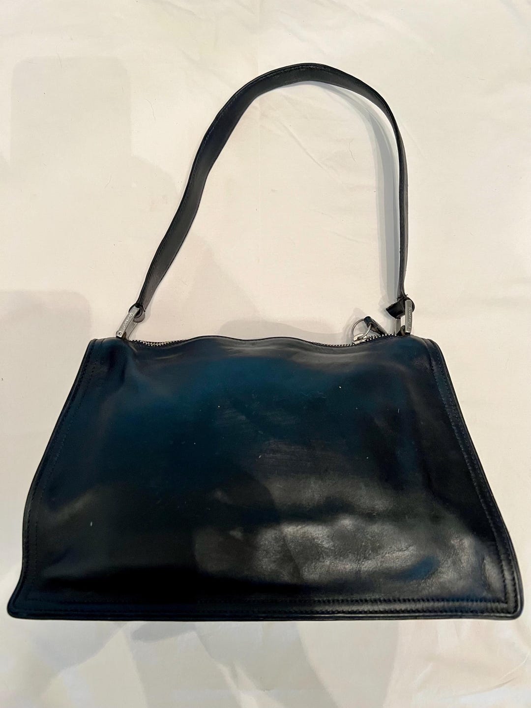 Vintage Coach Legacy Slim Zip Shoulder Bag – Black Glove-tanned